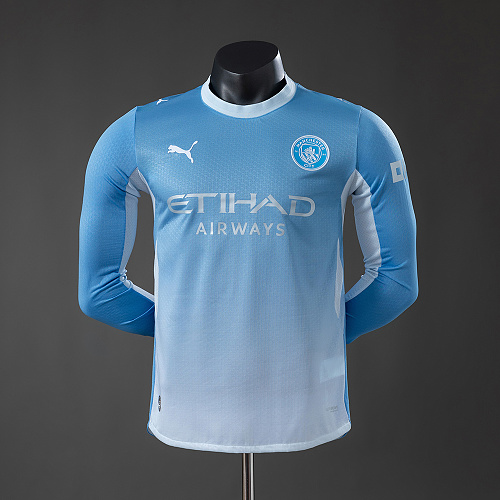 Manchester City 2026/27 I Versão jogador Manga longa Versão torcedor –3X